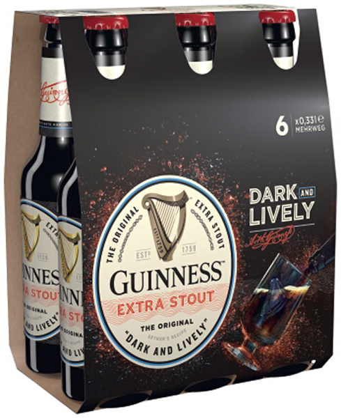 Guiness extra stout 6x0,33 L