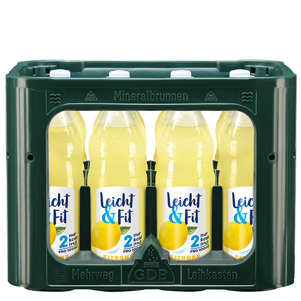 Aqua Römer leicht & fit Zitrone 12x1,0 l