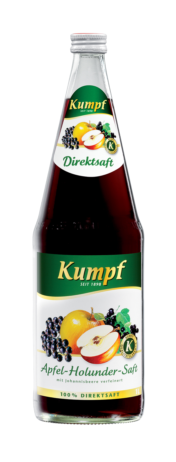 Kumpf Apfel-Holunder-Saft (Direktsaft) 6x1.0 L